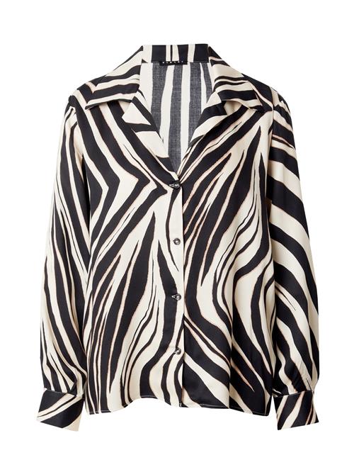 Sisley Bluse  lysebeige / sort
