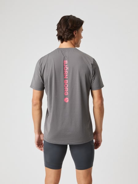 Björn Borg Borg Performance Perforated T-shirt Grå, XL