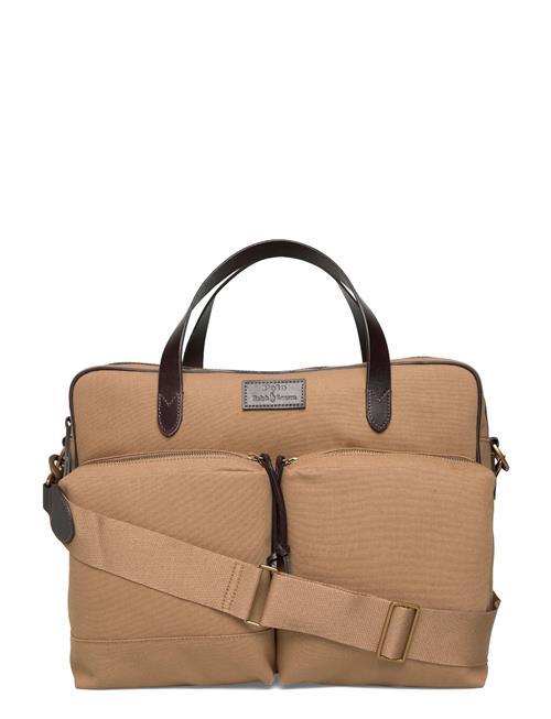 Canvas-Commuter-Msg-Med Polo Ralph Lauren Brown