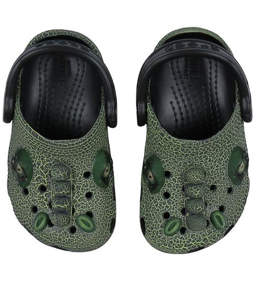 Crocs Sandaler - Classic IAM Scary Dino - Sort/Grøn
