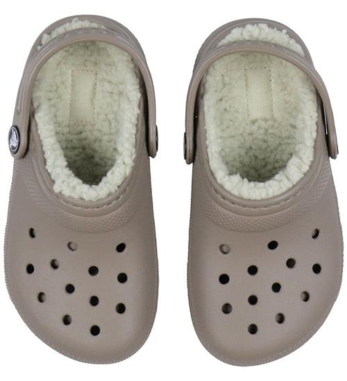 Crocs Sandaler m. For - Classic Lined Clog - Mushroom/Bone
