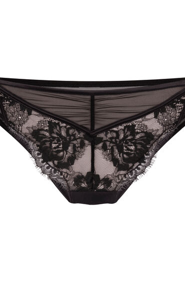 Hunkemöller Cynthia brasiliansk trusse med høj benudskæring sort
