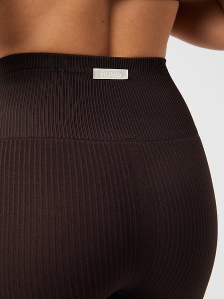Björn Borg Studio Seamless Ribbed Tights Brun, S