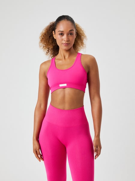 Björn Borg Studio Seamless Low Sports Bra Pink, LXL
