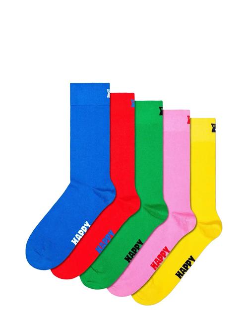 5-Pack Solid Socks Happy Socks Blue