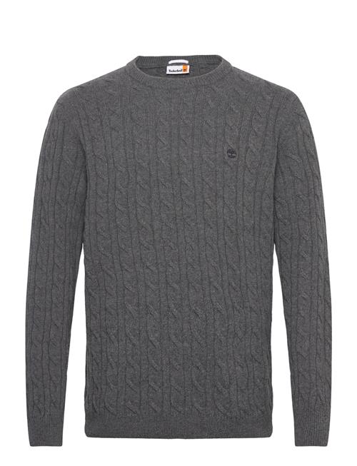 Phillips Brook Cable Crew Neck Sweater Dark Grey Heather Timberland Grey