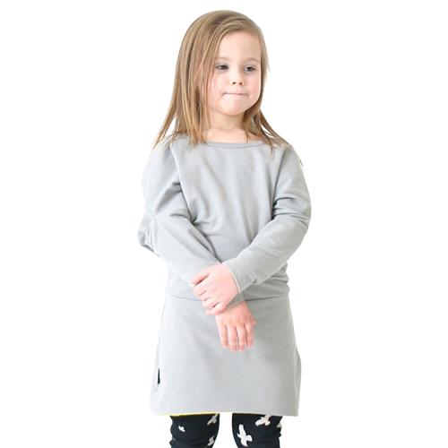 Mói Hooded Dress Gray 6-12 months    6-12 måneder  kvinde