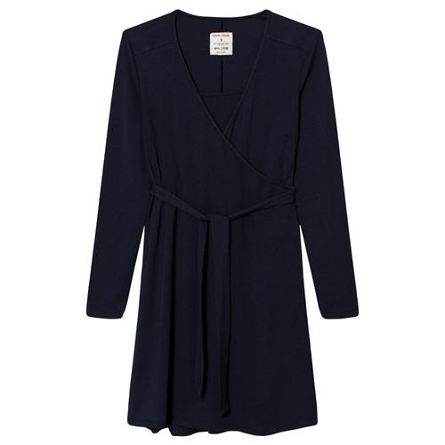 Mom2moM Wrap Dress Navy S    S  kvinde