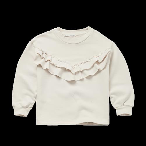 Sproet and Sprout Flæset Sweatshirt Elfenben 12 Y  Creme  12 år  kvinde
