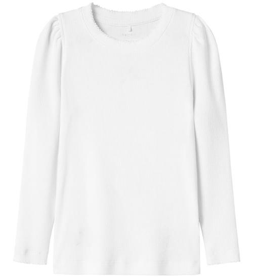 Name It Bluse - Rib - NmfFikab - Bright White