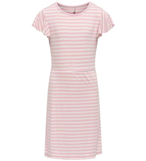 Kids Only Kjole - Rib - KogBelia - Roseate Spoonbill/Cloud Dance