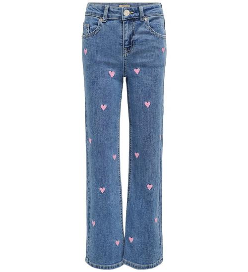 Kids Only Jeans - KogJuicy Wide Leg - Heart - Noos - Light Mediu