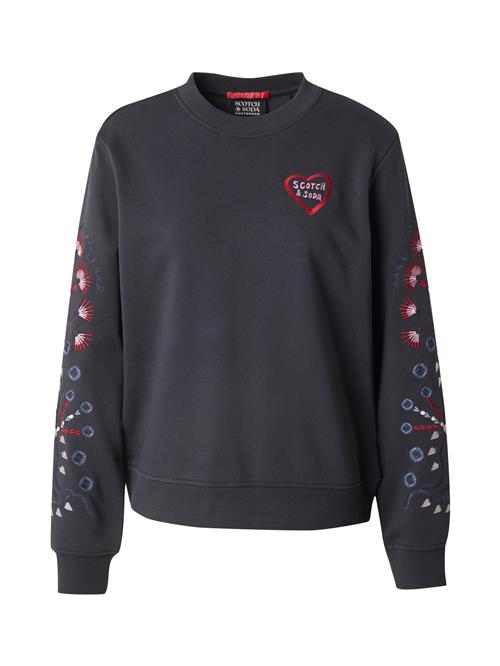 SCOTCH & SODA Sweatshirt  blå / lyserød / rød / sort