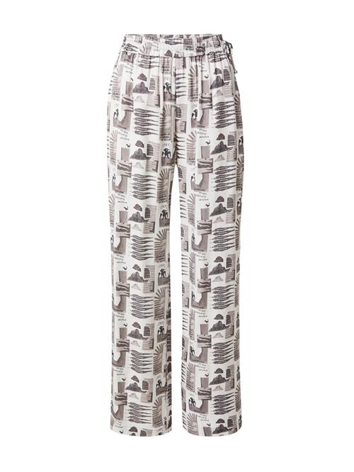 SCOTCH & SODA Bukser 'Gia'  taupe / antracit / greige / hvid
