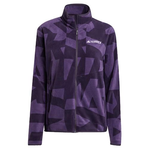 ADIDAS TERREX Funktionsfleecejakke  brombær / mørkelilla / hvid