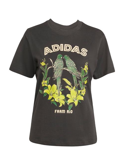 ADIDAS SPORTSWEAR Funktionsbluse 'X Farm'  creme / gul / grøn / sort