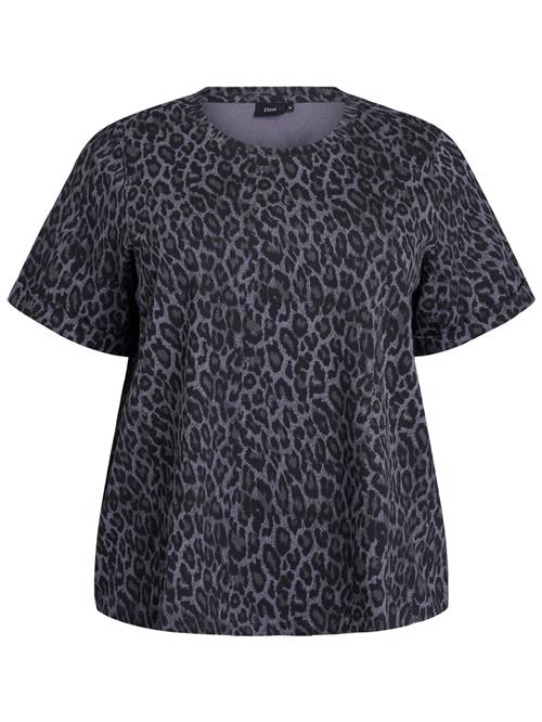 Zizzi Shirts 'CAWILMA'  grå / sort