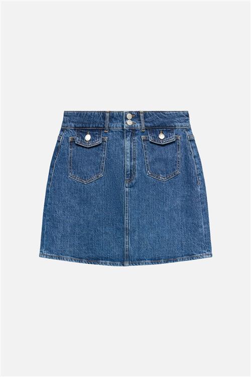 Tessa Pocket Short Skirt - Medium Blue Denim - S - Vero Moda