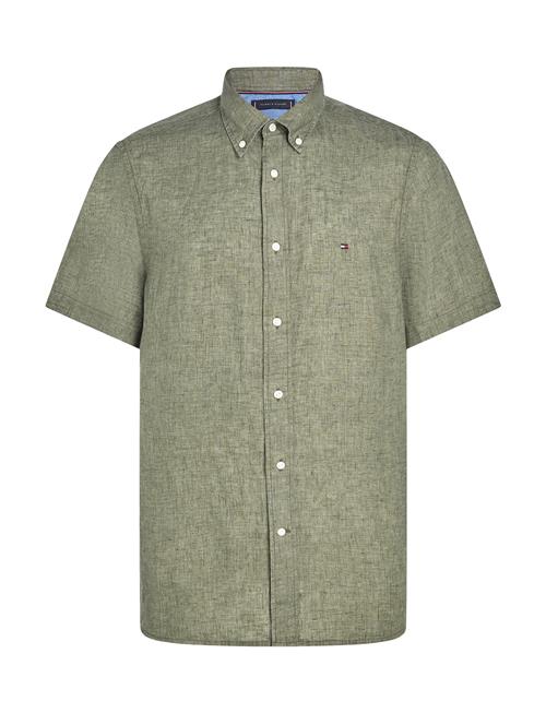 Pigment Dyed Linen Rf Shirt S/S Tommy Hilfiger Green