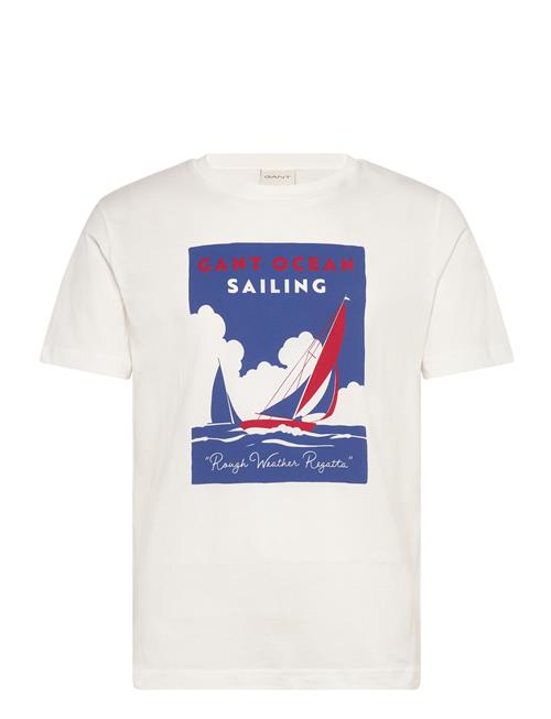 Graphic Ss T-Shirt GANT White