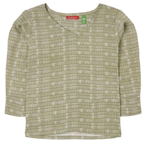 Bakker Made With Love April Print Top Green 14 Y    14 år  kvinde