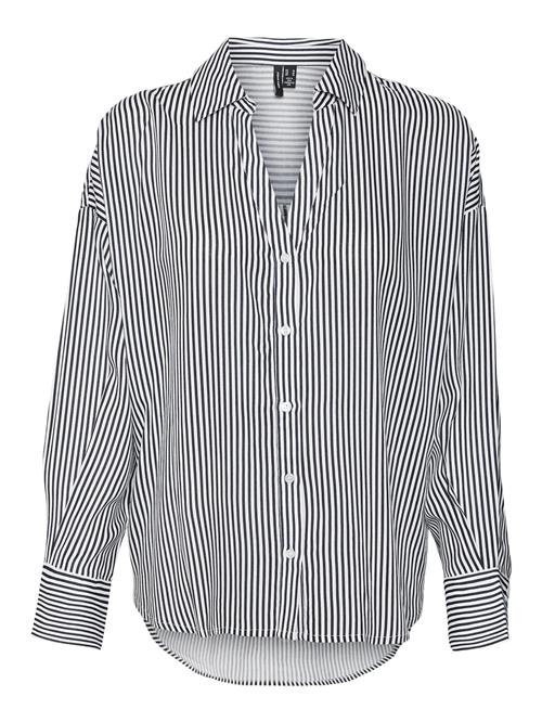 VERO MODA Bluse 'Bumby'  sort / hvid