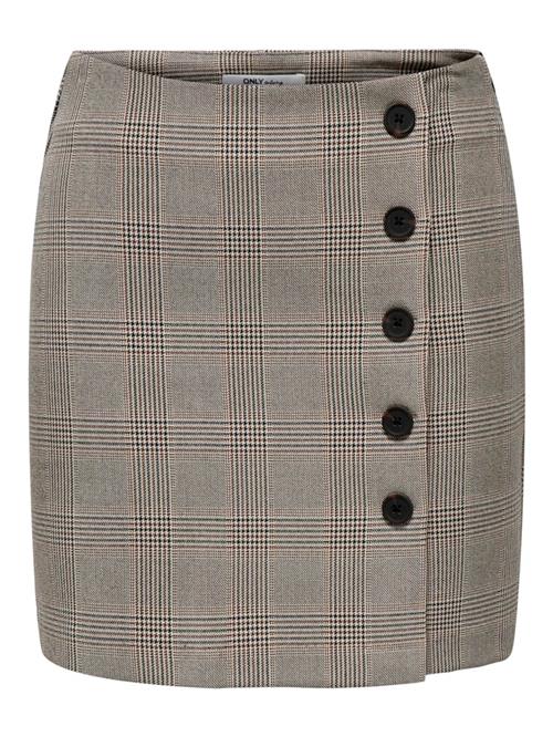ONLY Nederdel 'ONLCAROL'  beige / brun / sort
