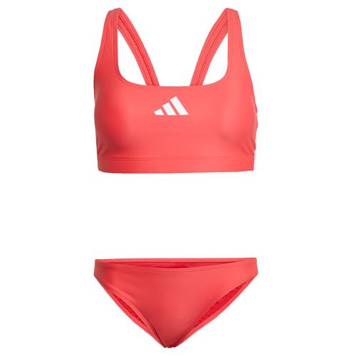 ADIDAS PERFORMANCE Sportsbikini '3-Stripes V-Back'  lys rød / hvid