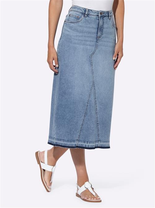 heine Nederdel  blue denim
