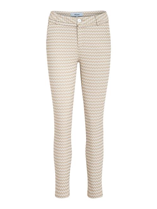 minus Bukser 'Carma'  mørkebeige / offwhite