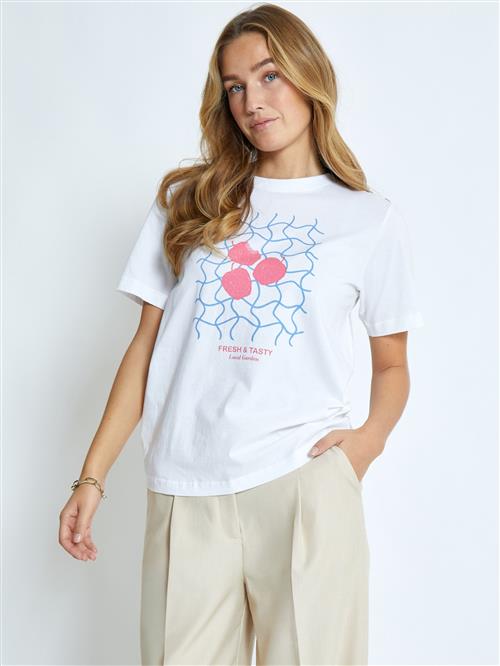 DESIRES Shirts 'Claire'  royalblå / eosin / hvid