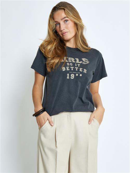 DESIRES Shirts 'Elise'  beige / mørkegrå