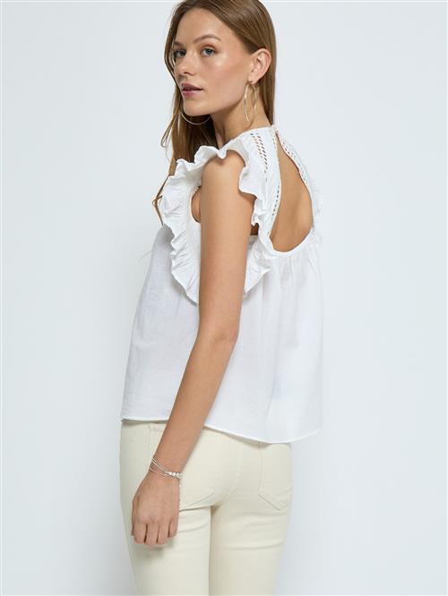 DESIRES Bluse 'Matine'  hvid
