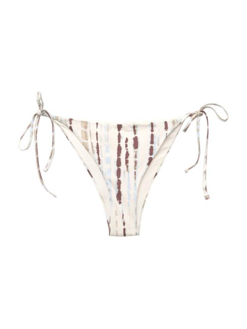 Pull&Bear Bikinitrusse  lyseblå / brun / brokade / naturhvid