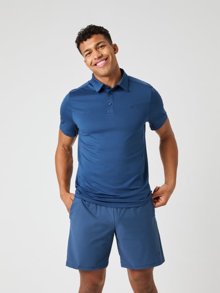 Björn Borg Ace Mesh Panel Polo Shirt Blå, XL