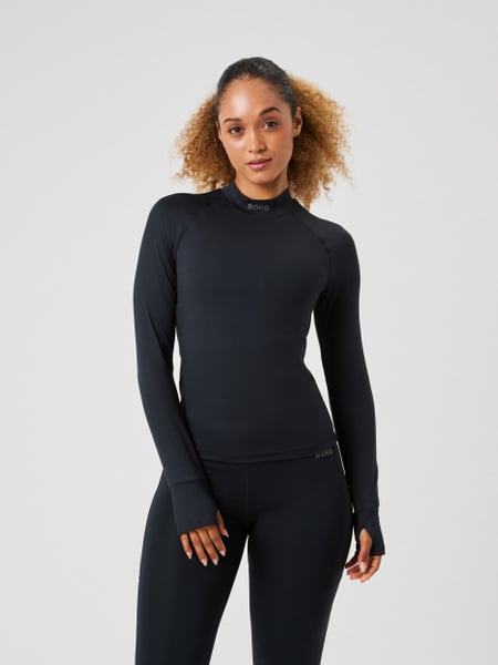Björn Borg Borg Performance Brushed Mockneck Sort, XL