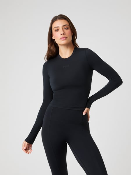 Björn Borg Studio Soft Cropped Longsleeve Sort, XS