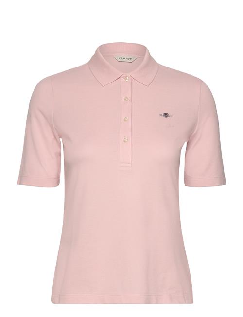 Slim Shield Ss Pique Polo GANT Pink