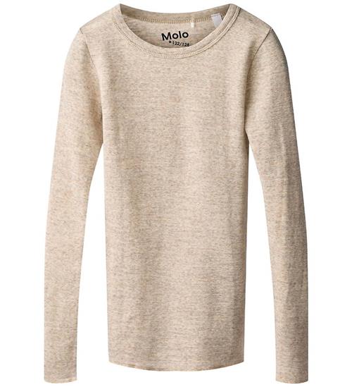 Molo Bluse - - Uld - Rihanna - Oatmeal Melange
