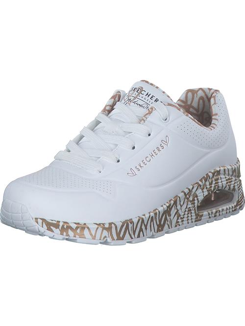 SKECHERS Sneaker low 'Uno - Loving Love'  guld / hvid