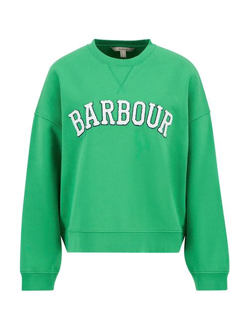Barbour Sweatshirt 'Silverdale'  lysegrøn / hvid