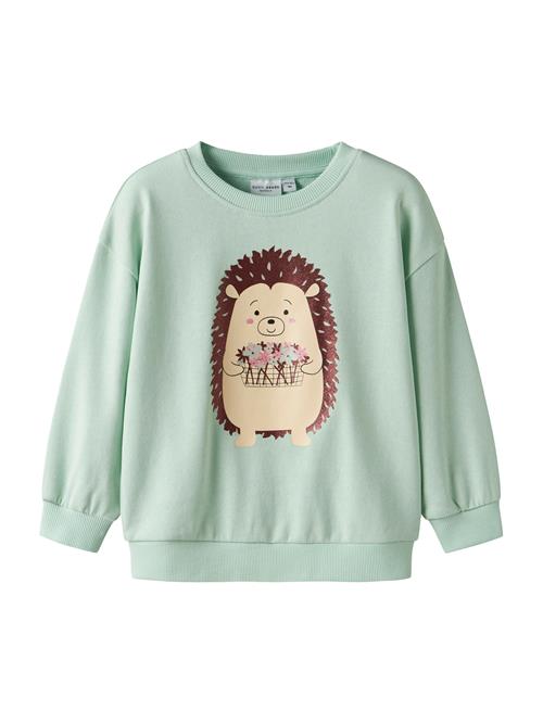 Se NAME IT Sweatshirt 'NMFVALONA'  ecru / choko / mint / gammelrosa ved About You
