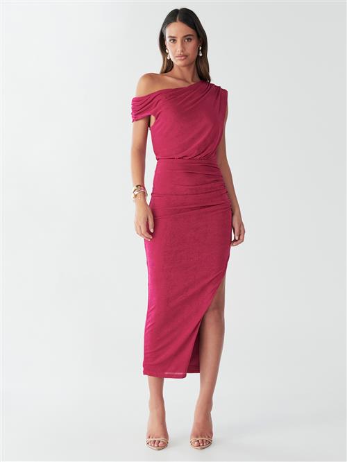 BWLDR Kjole 'VELEDA MIDI DRESS'  pink