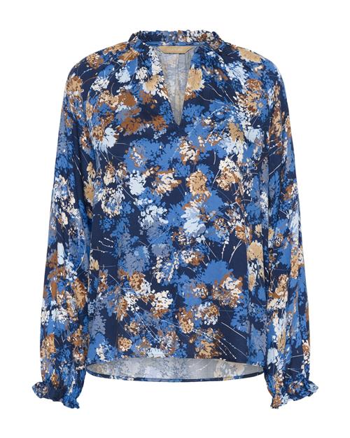 CULTURE Bluse  blå / ensian / brun
