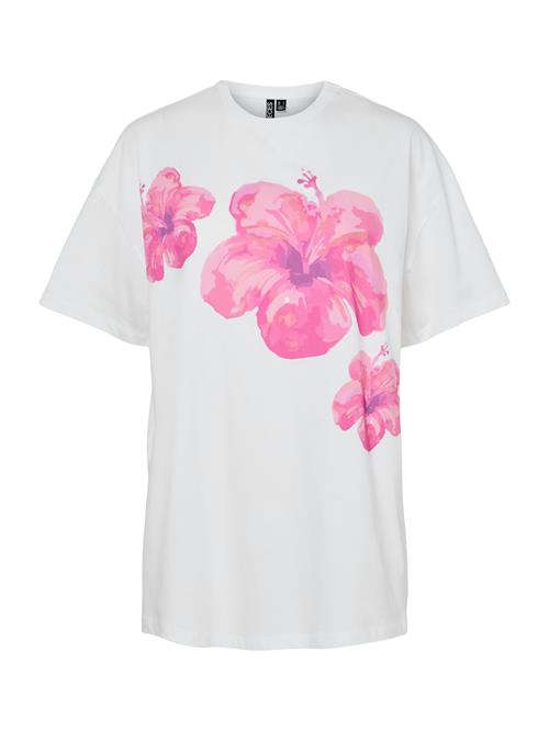Se PIECES Shirts 'PCMIKKA'  mørkelilla / lyserød / lys pink / hvid ved About You