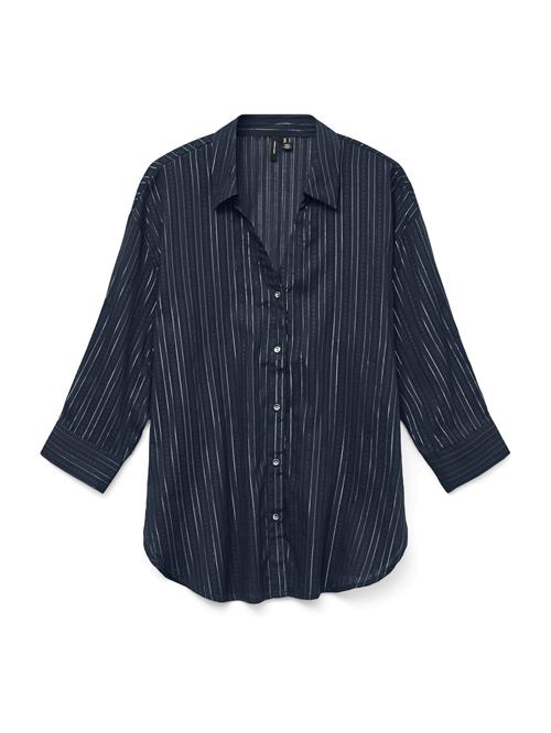 VERO MODA Bluse 'VMOLLA'  navy / hvid