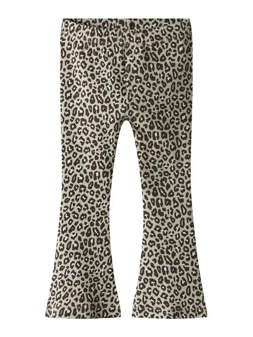 NAME IT Leggings 'NMFLEOANA'  kit / mørkebrun / hvid