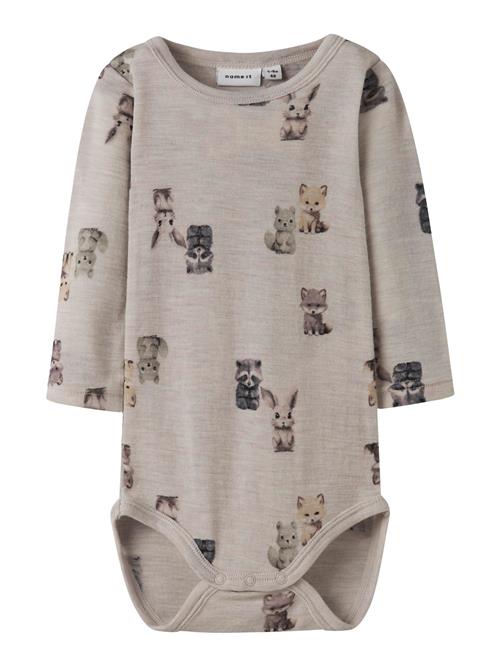 NAME IT Sparkedragt/Body  beige / gul / grå