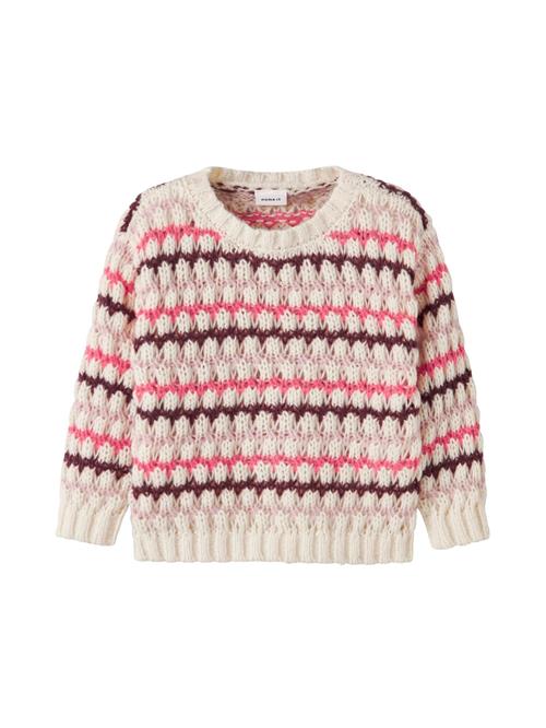 NAME IT Pullover  aubergine / hindbær / rosé / hvid