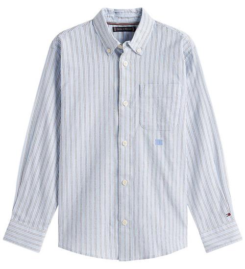 Tommy Hilfiger Skjorte - Multi Stripe - Breezy Blue
